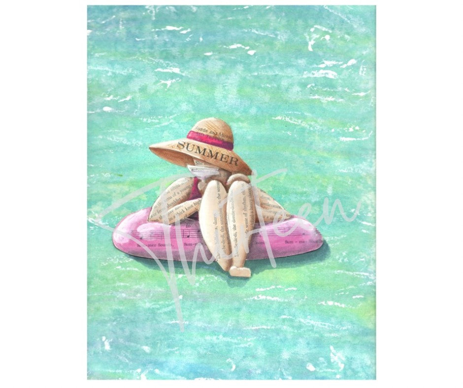 "Float On" Decoupage Paper
