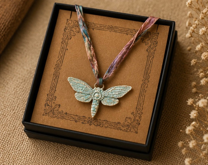 Blue Dragonfly Necklace