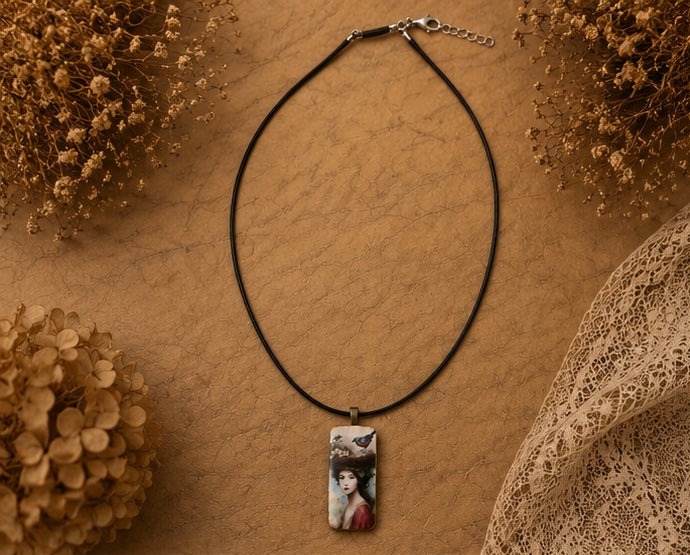 The Birdkeeper Domino Necklace