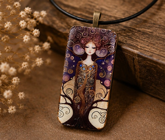 The Dream Keeper Domino Necklace
