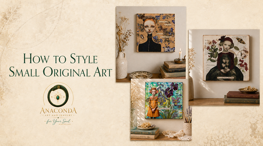 How to Style Small Original Art in Your Home