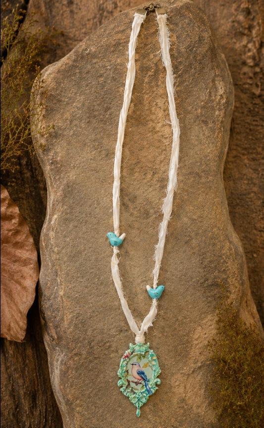 Bird on a Branch Necklace