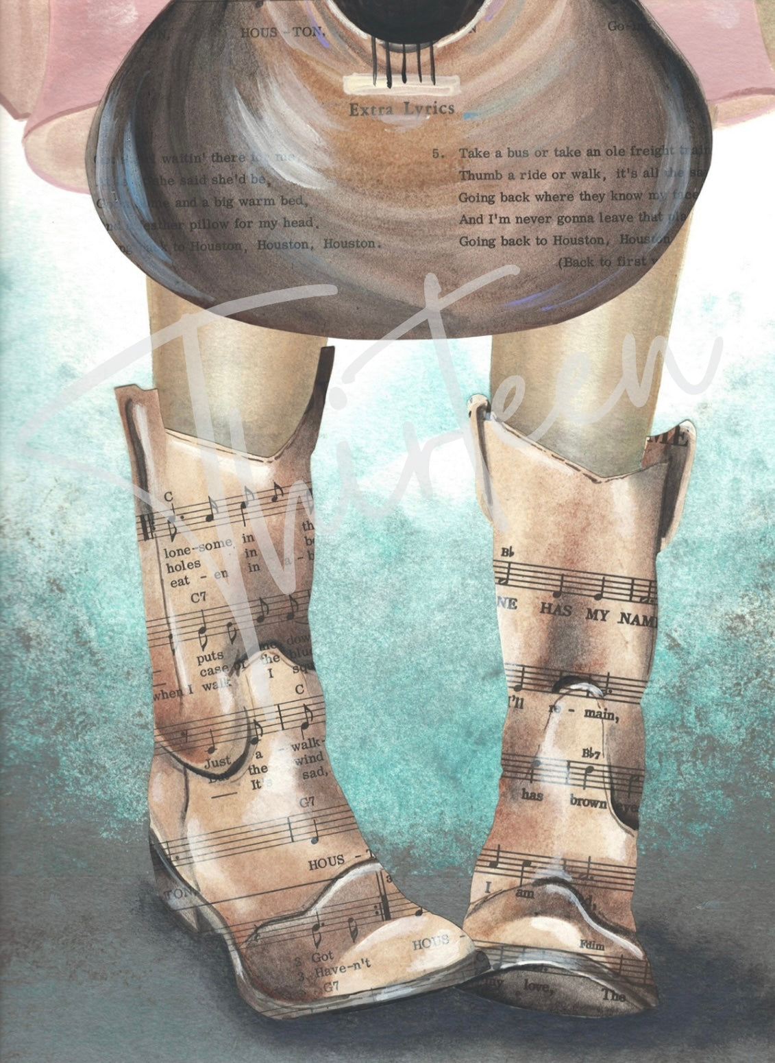 "One Of Them Girls" Decoupage Paper