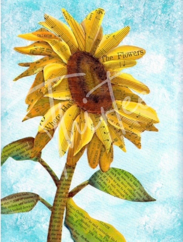 "Sunflower" Decoupage Paper