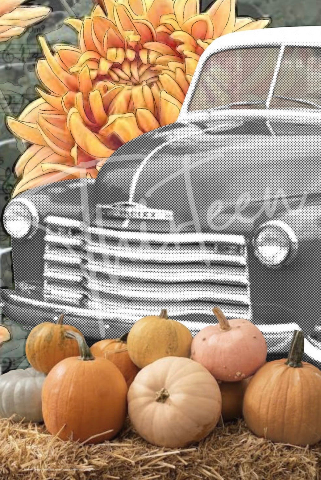 "Autumn Leaves" Decoupage Paper
