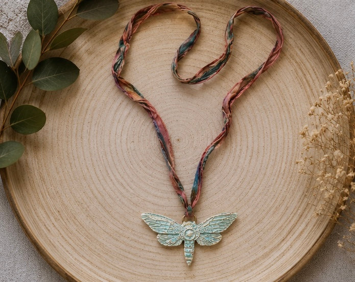 Blue Dragonfly Necklace