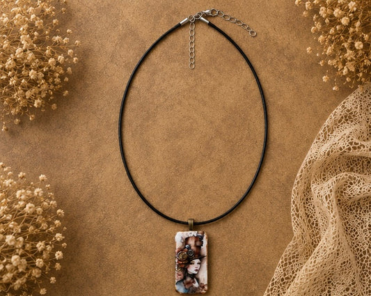 The Timekeeper's Muse Steampunk Art Necklace