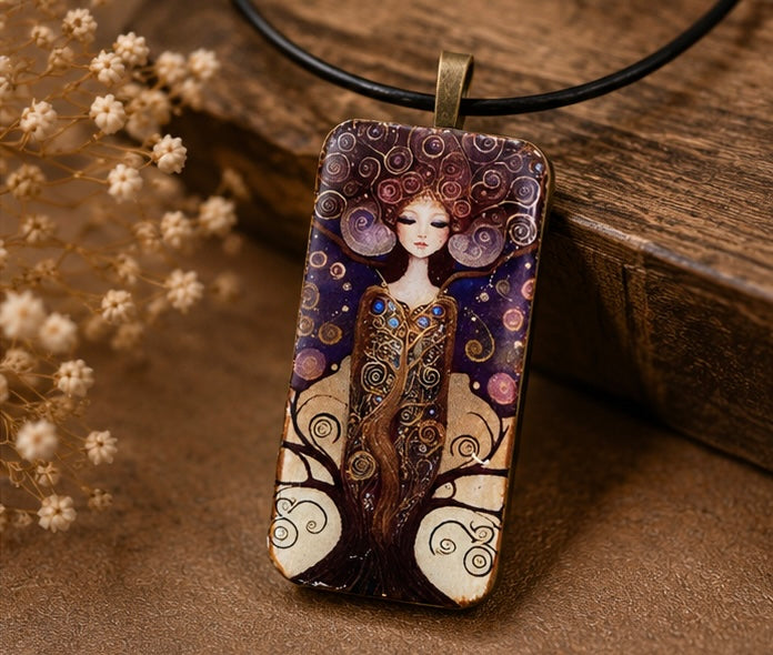 The Dream Keeper Domino Necklace