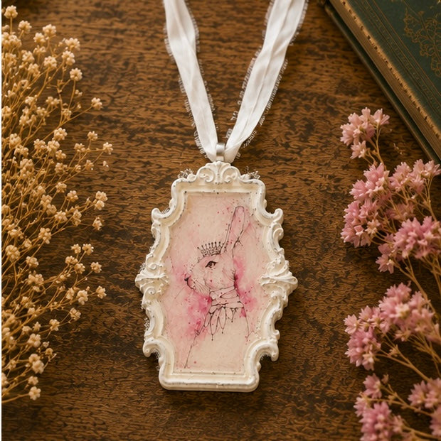 Crowned Rabbit Necklace
