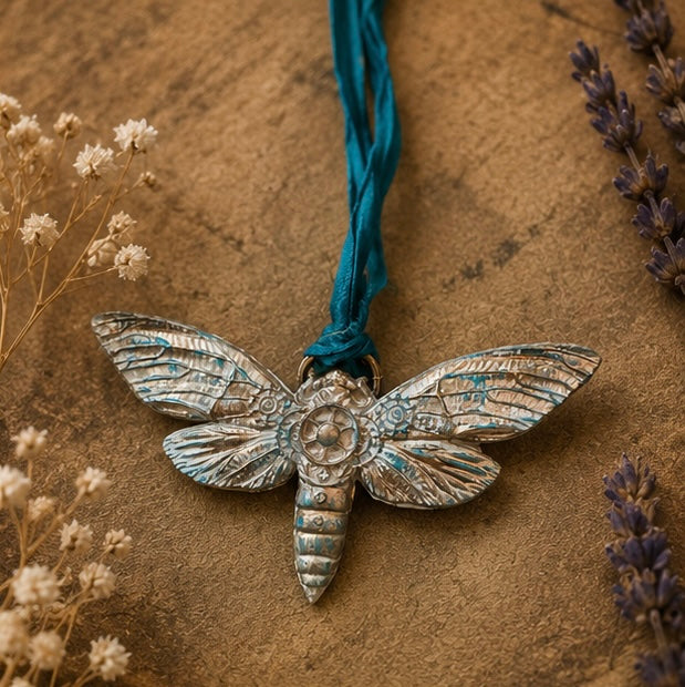 Steampunk Dragonfly Statement Necklace