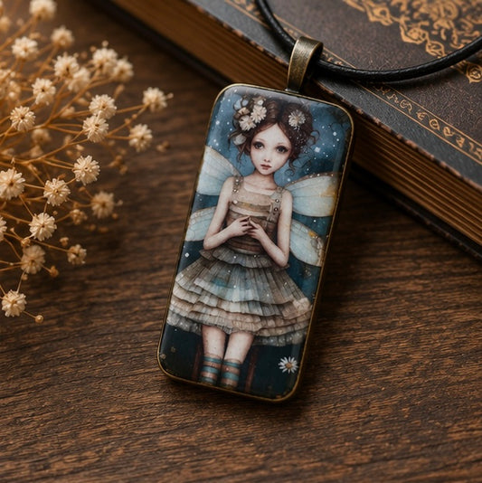 Enchanted Tutu Fairy Domino Necklace