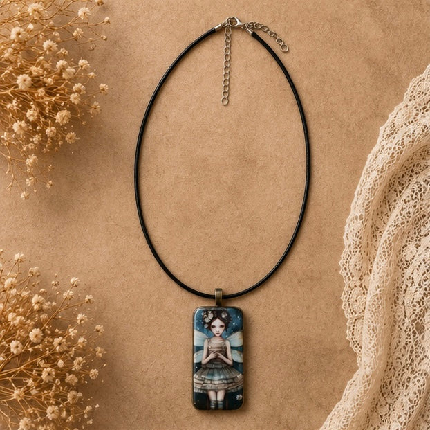 Enchanted Tutu Fairy Domino Necklace