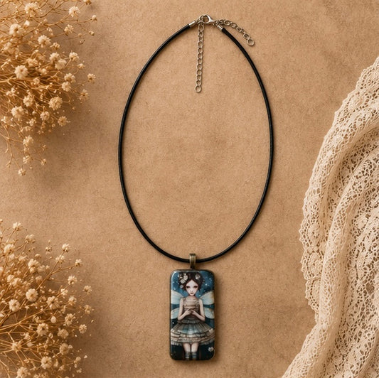 Enchanted Tutu Fairy Domino Necklace